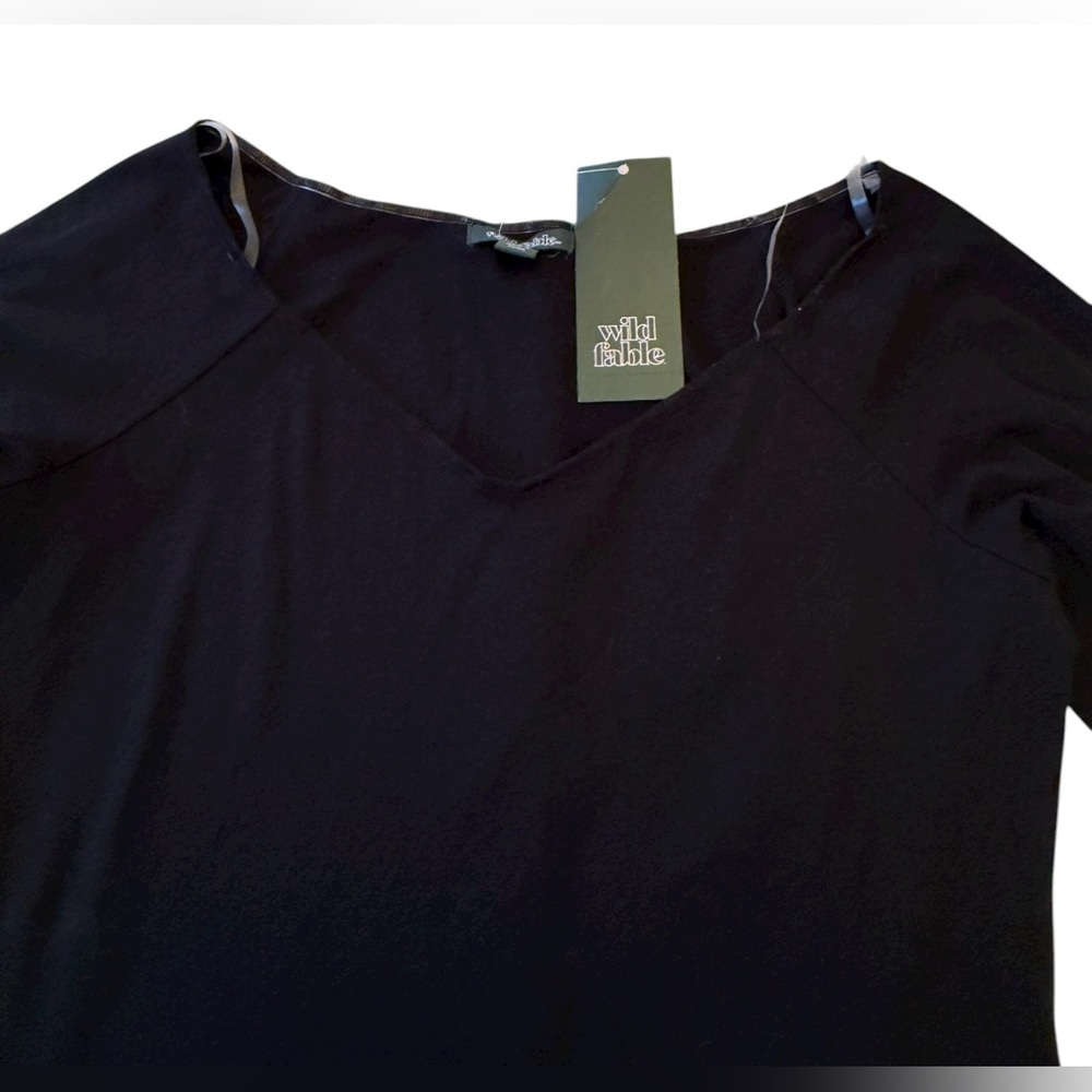 Wild Fable Black Women’s Off-Shoulder Blouse Size Small NWT - Picture 2 of 14